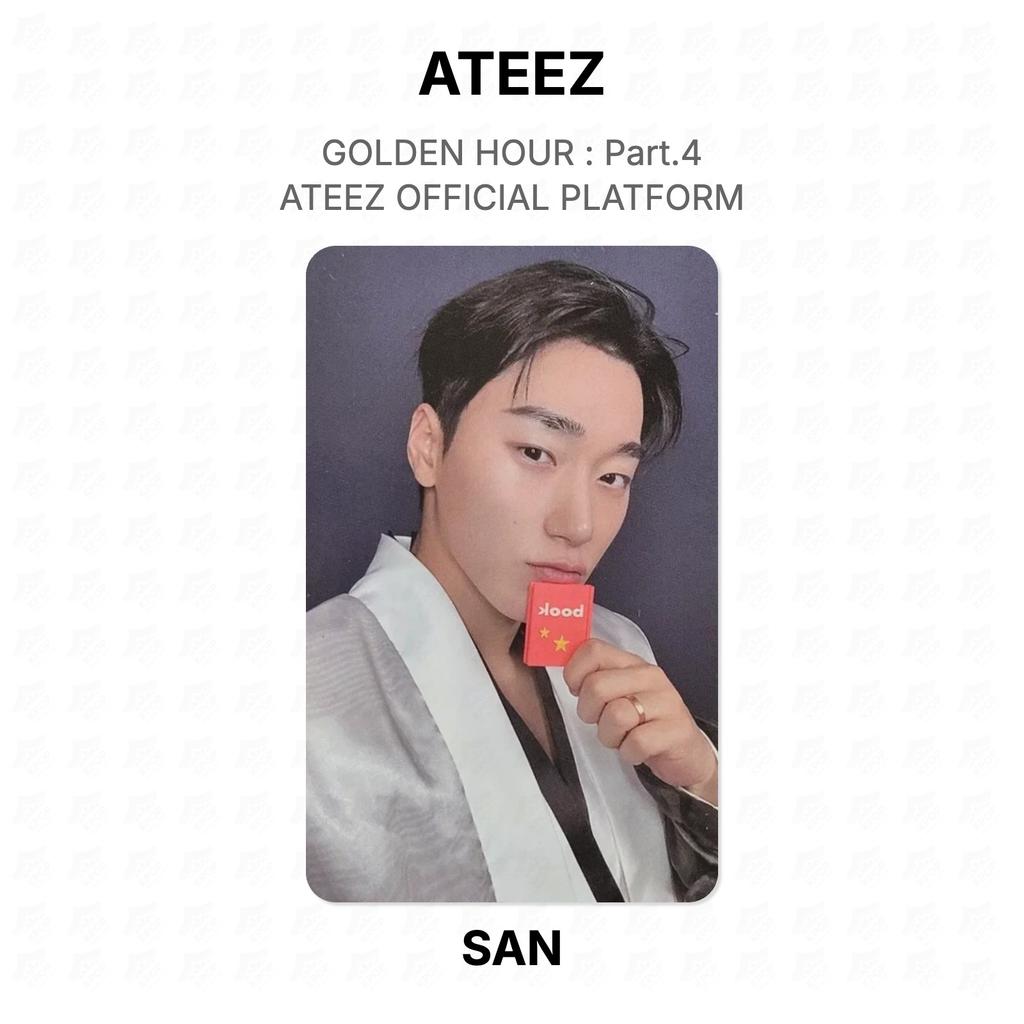 ATEEZ GOLDEN HOUR : Part.4 ATEEZ OFFICIAL PLATFORM Official Photocard