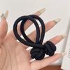 Solid Color Chinese Knot Hair Rope Elastic Korean Rubber Band Elegant Elastic Hair Ring  Daily