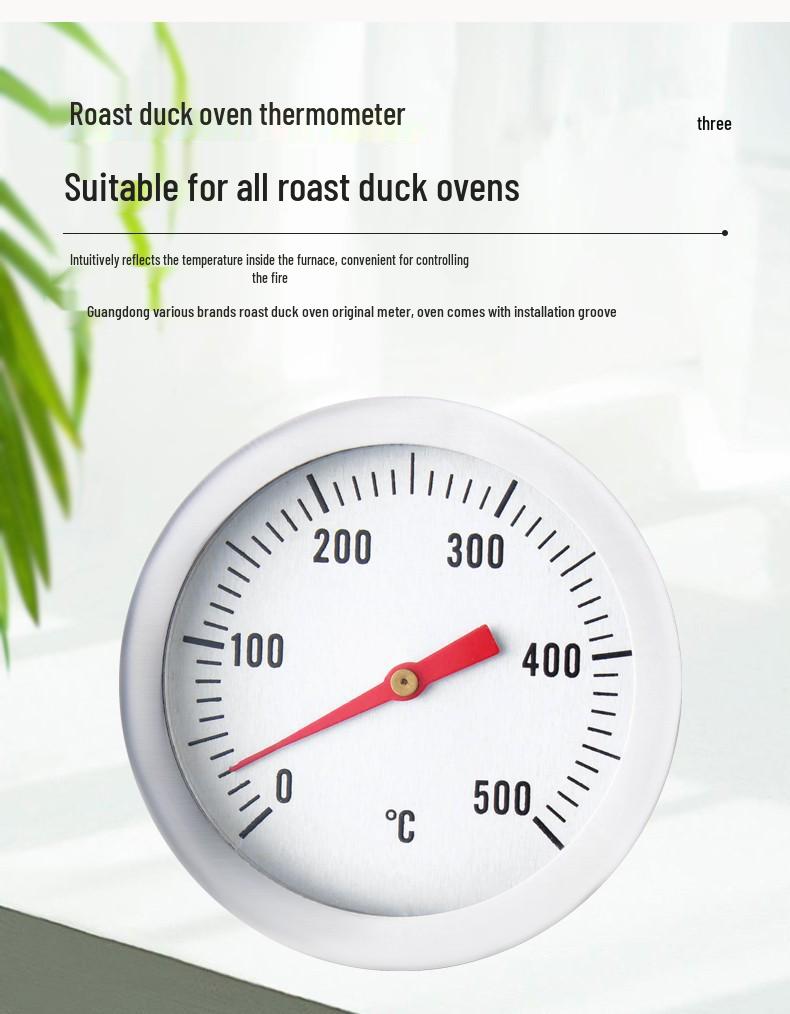 Stainless Steel Short Needle Thermometer for Oven and Barbecue