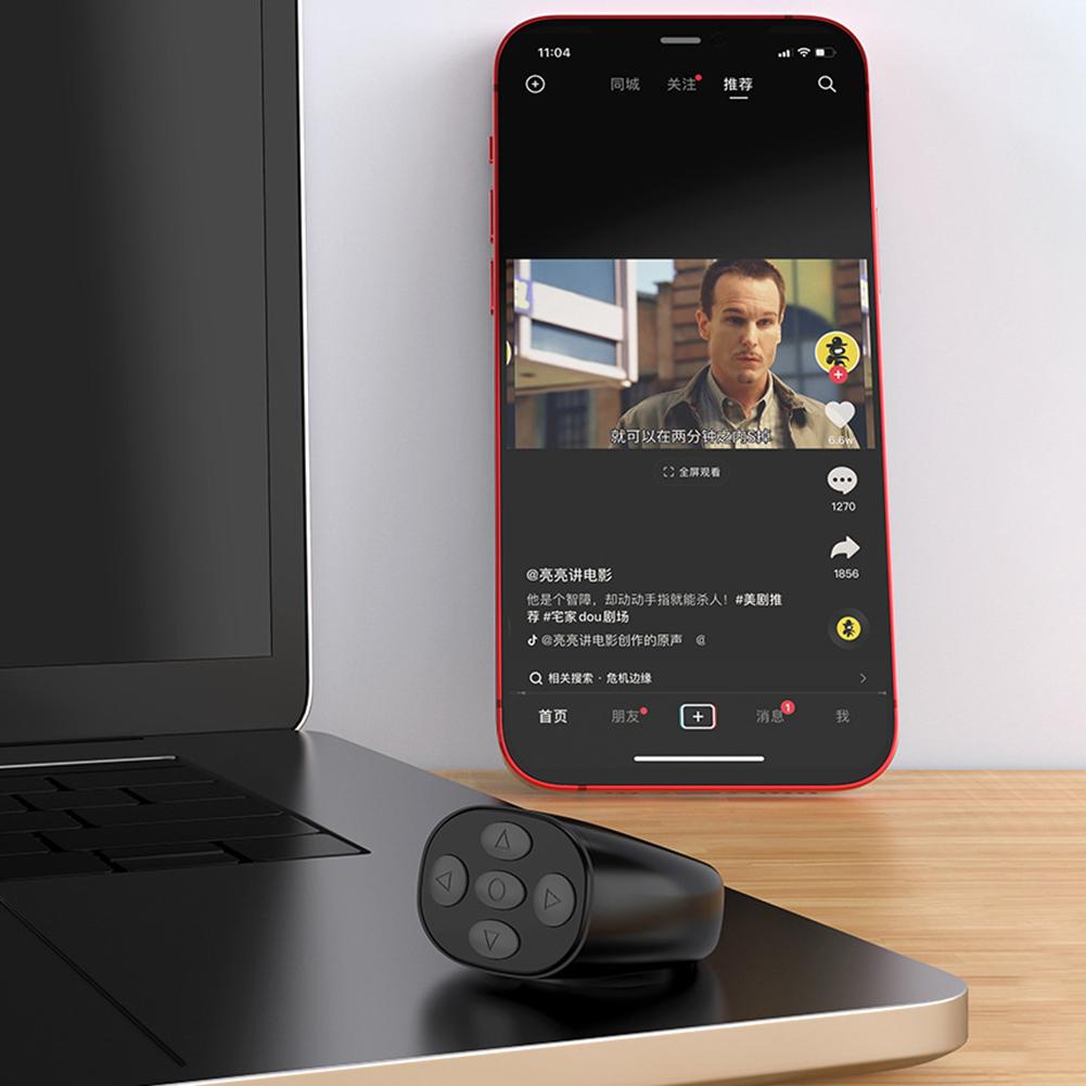 Camera Shutter Bluetooth-Compatible 5.3 Smart Phone Auto Clicker Phone Screen Device Ring for  for Android IPhone Tablets