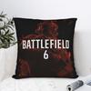 Federa Decorativa Battlefield 6 Giochi Divertenti BF6 Merch Casa Copricuscino con Cerniera Multitaglia