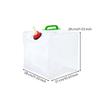 Foldable PVC Water Container SpaceSaving Jug with Handle Portable for Camping,