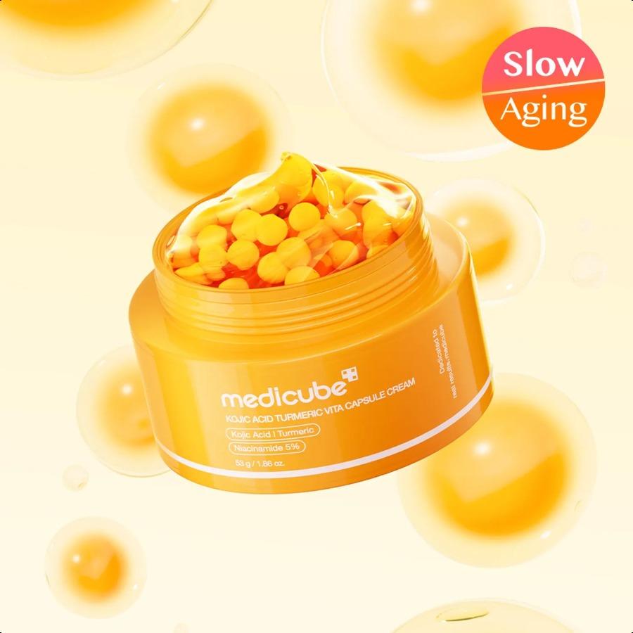 medicube Kojic Acid Turmeric Vita Capsule Cream 53g as picture