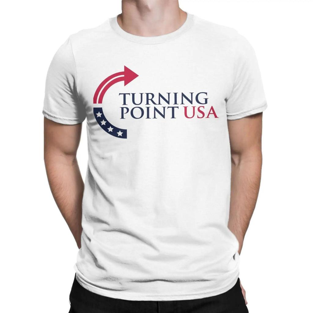 Turning Point USA Charlie Kirk póló férfi női pamut vicces pólók kerek galléros pólók rövid ujjú felsők ajándékötlet