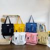 Versatile Women's Canvas Bag - Large Capacity Backpack & Tote for Students