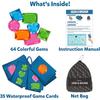 Diving Gems Pool Toys Underwater Seek & Find Gems Game Set with 64 Colorful Gems Mesh Bag Funny Gifts Swimming Party Supplies