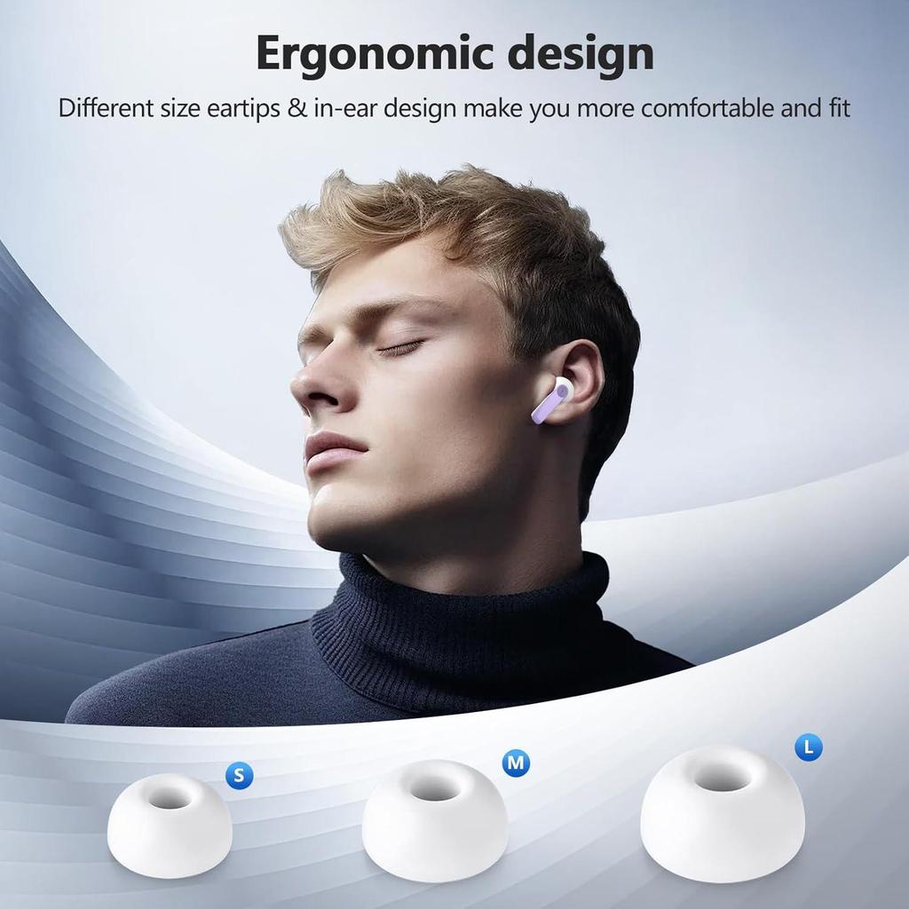 S40 Bluetooth In-ear Noise Cancelling Earbuds: Long Battery Life, No Sound Leakage, High Quality
