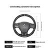 Auto Koolstofvezel Leer Stuurwielhoes Voor Mitsubishi RALLIART ASX Colt Eclipse Galant LANCER EX OUTLANDER Pajero Triton