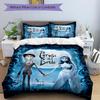 3pcs Corpse Bride Duvet Cover Set -  Includes 1 Duvet Cover and 1/2 Pillowcases (No Insert) Yy251107157