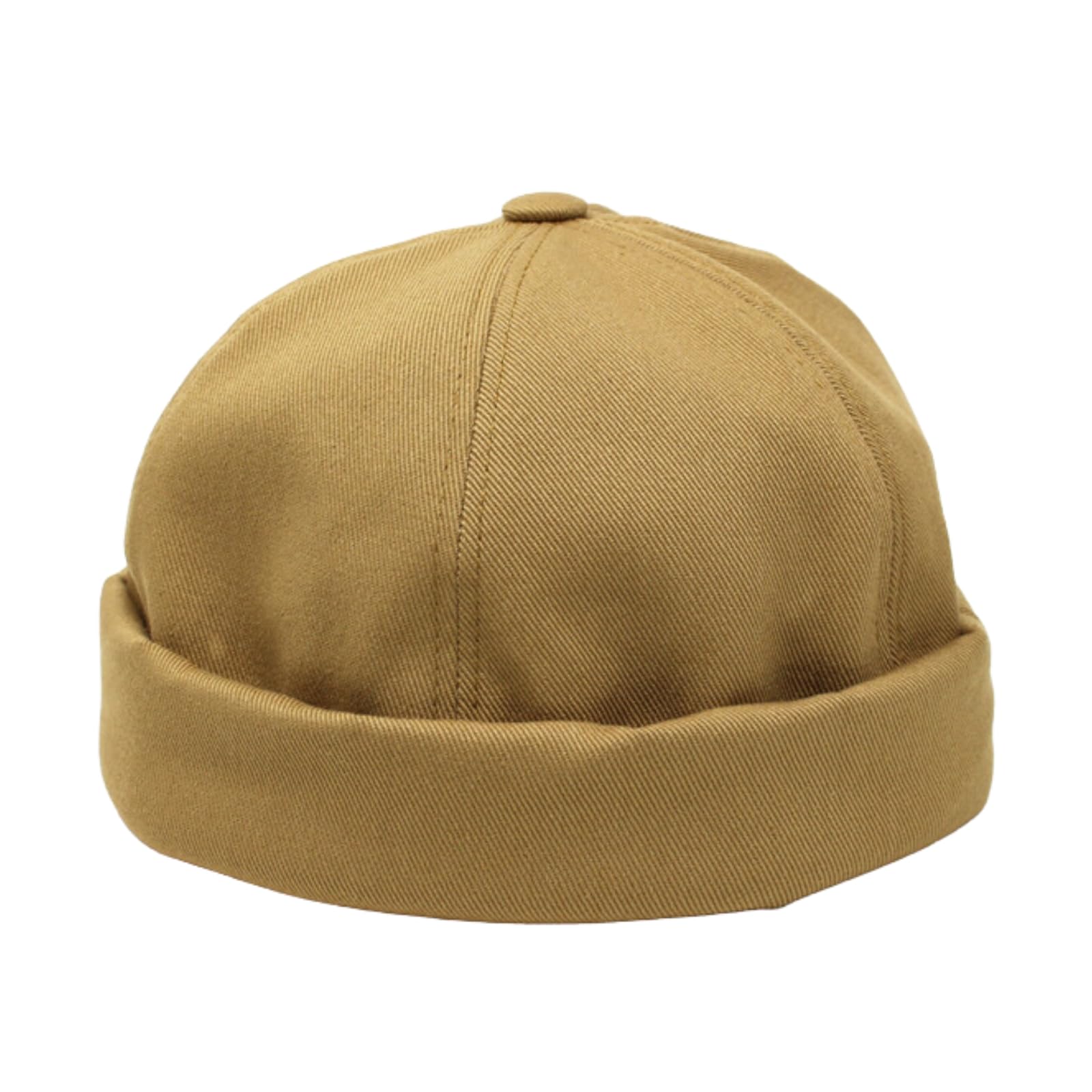 

Cotton Twill Fisherman Roll No Brim All Year All Seasons [Fabulous] Cap, Cap, Cap, Round,