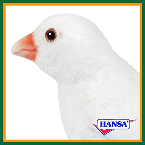 HANSA Plüschtier 7244 Weiß Java Größe 13 Spatz,