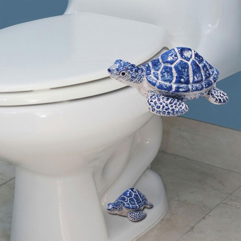 Elegant Marine Animal Formed Resin Toilet Bolt Covers For Home Improvement Enthusiasts