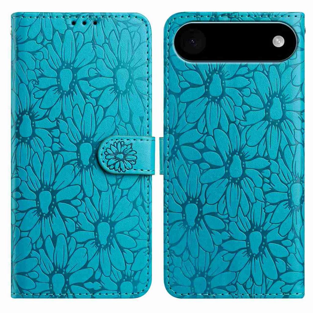 For iPhone 17 Air Leather Case Daisy Imprint Wallet Stand Phone Protective Cover