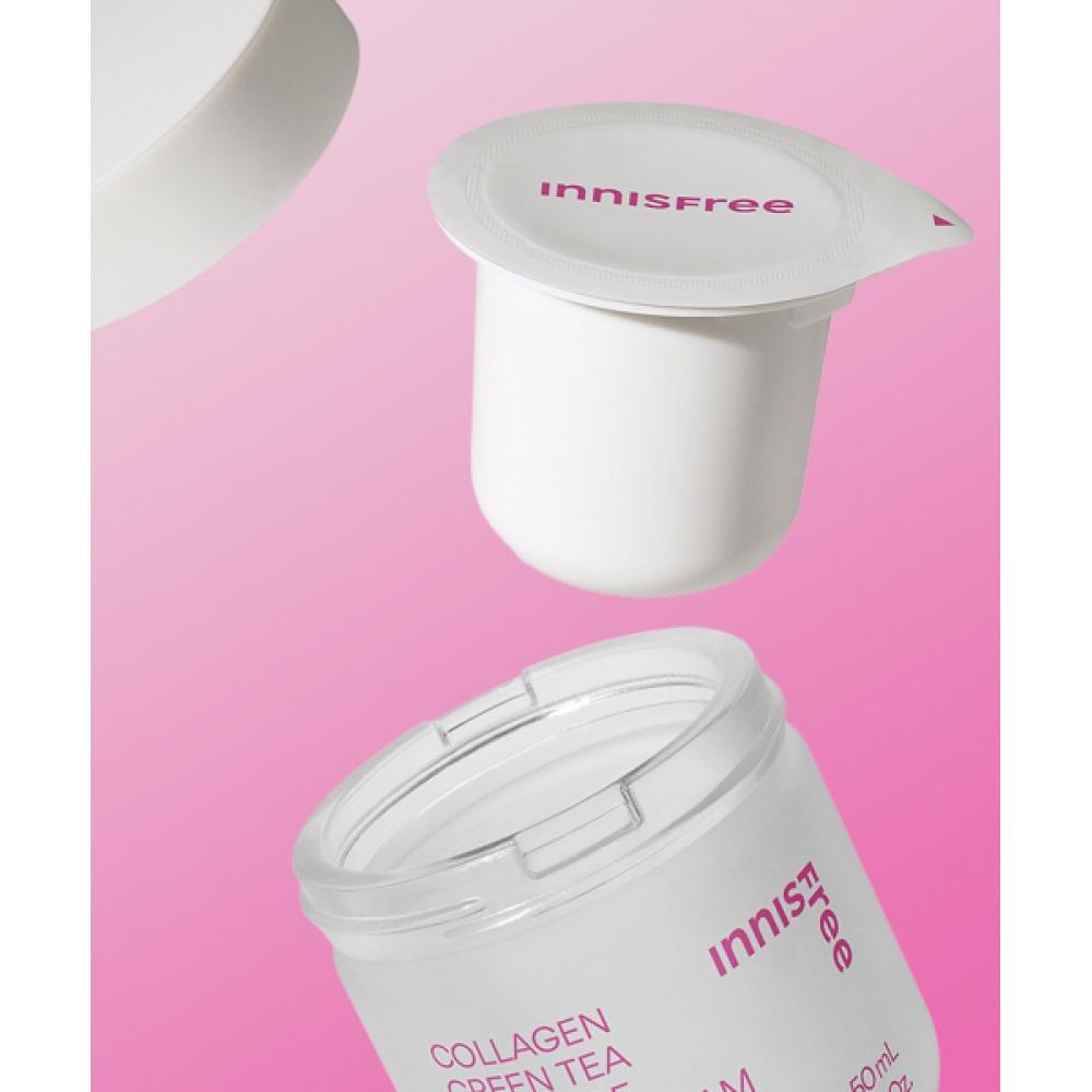Innisfree Collagen Green Tea Ceramide Elastic Barrier Cream Refill 50ml FREE