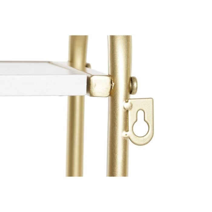 Garderobe - Glam - Metall und MDF - 50 x 15 x 43 cm - Elegant - Goldene Akzente