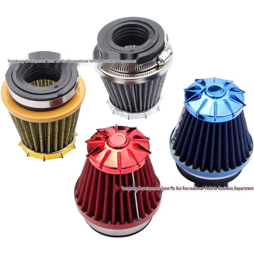 

ATV GY6 Scooter Motorcycle Beach Off-Road Vehicle Air Filter - 35/42/48MM Mushroom Head синій