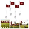 Portable Golf Practice Flagstick Set With ABS Putting For Indoor Outdoor Training