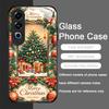 Tempered Glass Phone Case for OnePlus 13R 12 11 10 Pro 5G ACE2 ACE3 Nord CE 4 3 2 Lite Cover Merry Christmas Tree New Year Gifts