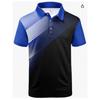 Mens Breathable Short Sleeve Polo Shirt With Digital Print Quick-Dry Loose Fit Casual Wear