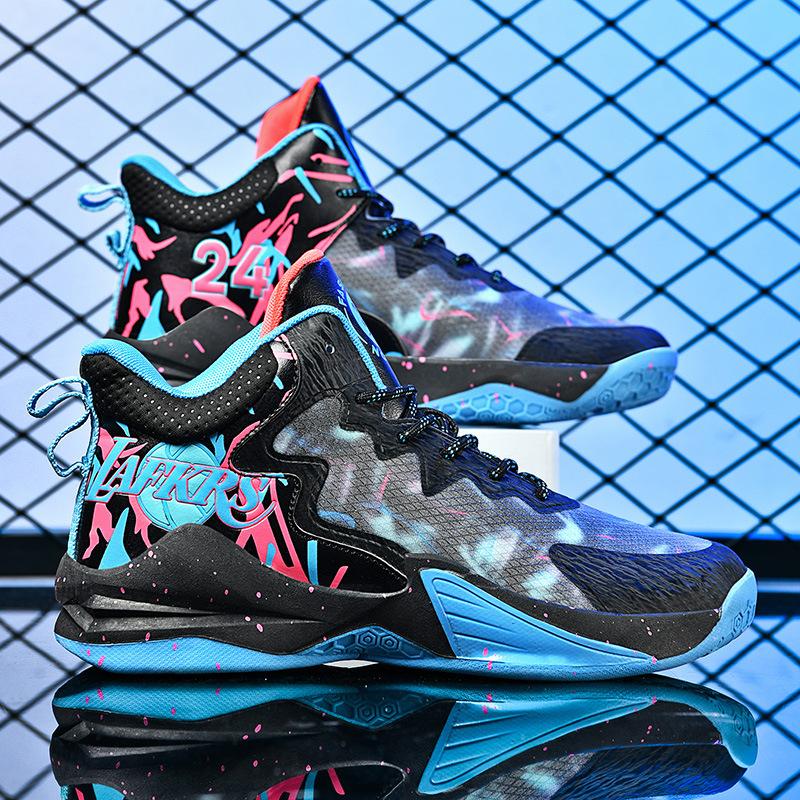 

Basketball shoes fashionable versatile thick-soled wear-resistant sports shoes trendy running shoes sneakers 45