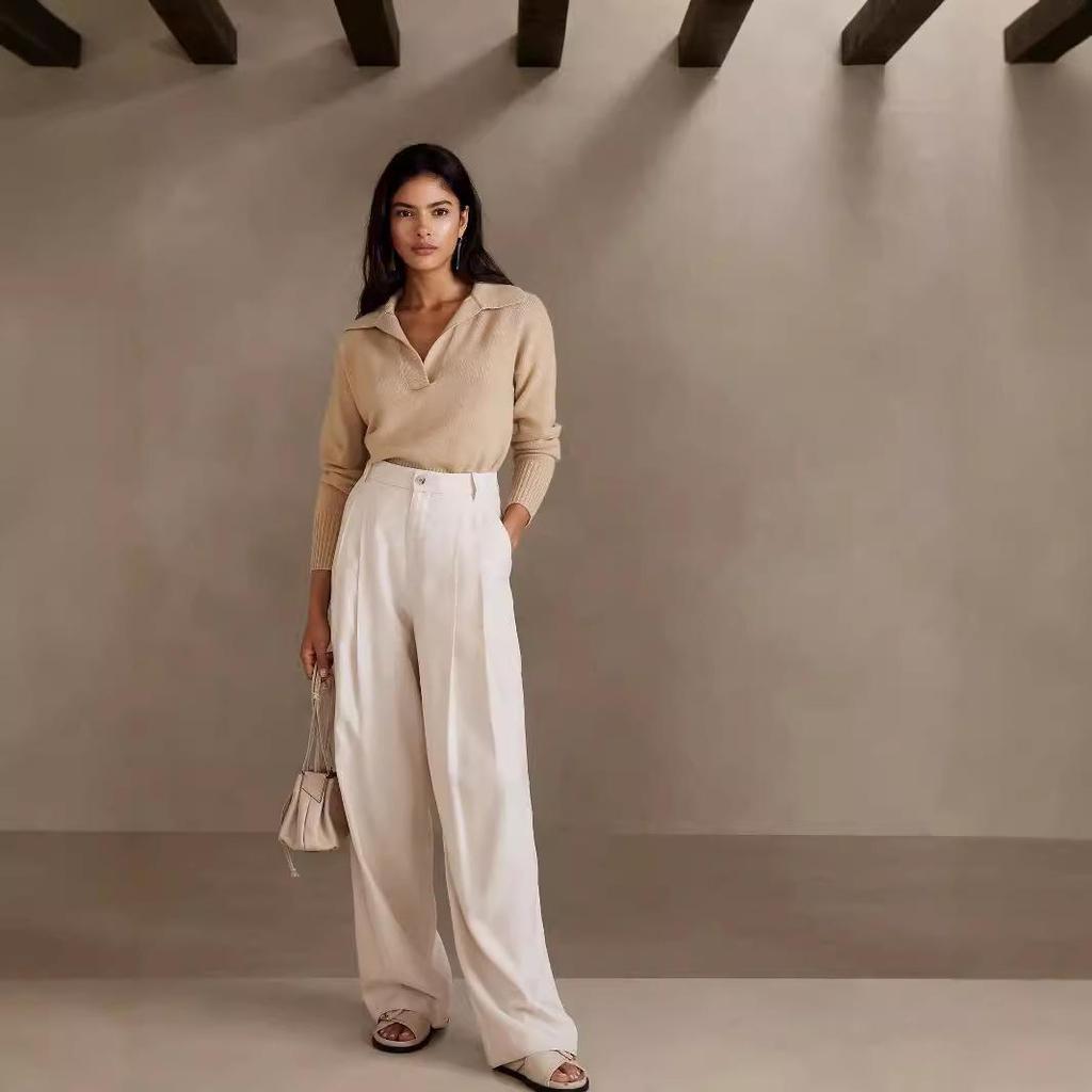 2024 Women's Trendy Solid Color Versatile Loose Casual Sweater