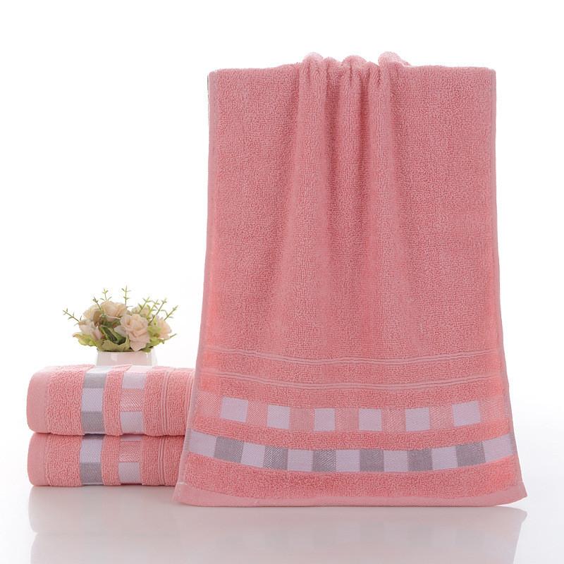Premium Cotton Thick Absorbent Face Towel Soft Washcloth For Home Use In Blue Yellow And Pink