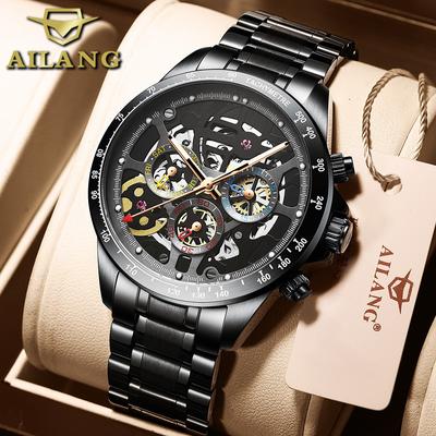 AILANG Nieuwe horloges Herenhorloges Automatische mechanische horloges Herentrend Uitgehold lichtgevend waterdicht polshorloge