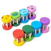 Baby Cartoon Wooden Rattle Toy - Toddler Educational Musical Instrument for Early Learning