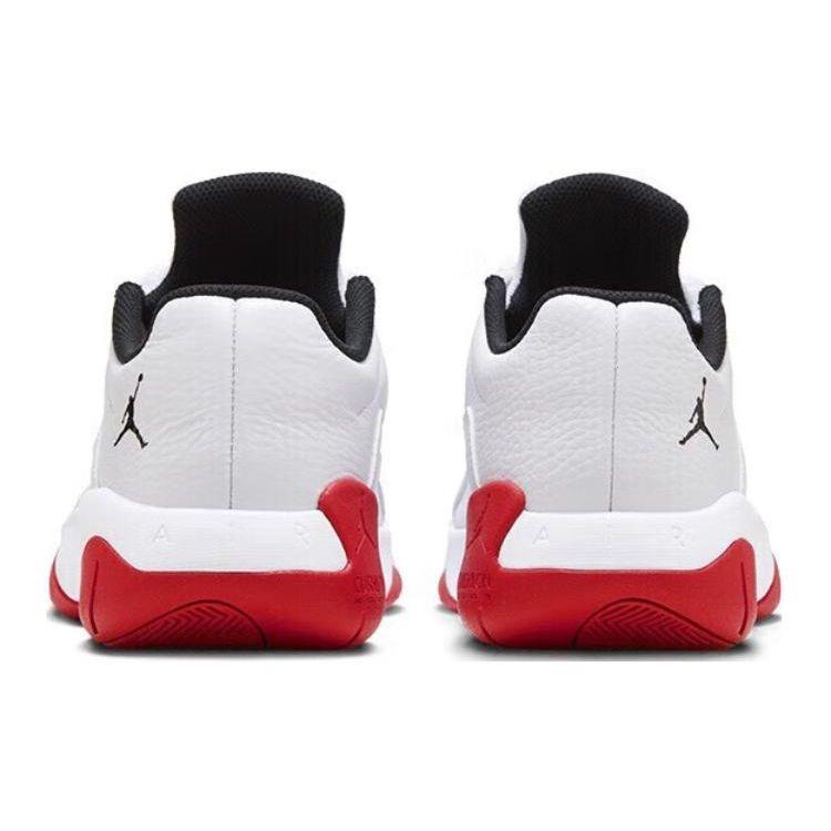 Air Jordan 11 CMFT Low Weiß Varsity Rot Herren Sneaker Schwarz CW0784-161