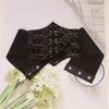 Western Styles Black Corset Leather Belt Women Gothicism Styles Waistband for Women Fashion Accessory