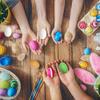 10PCS Unpainted Wooden Eggs Wooden Fake Eggs Easter Craft Eggs for Display Children DIY Painting Decoration