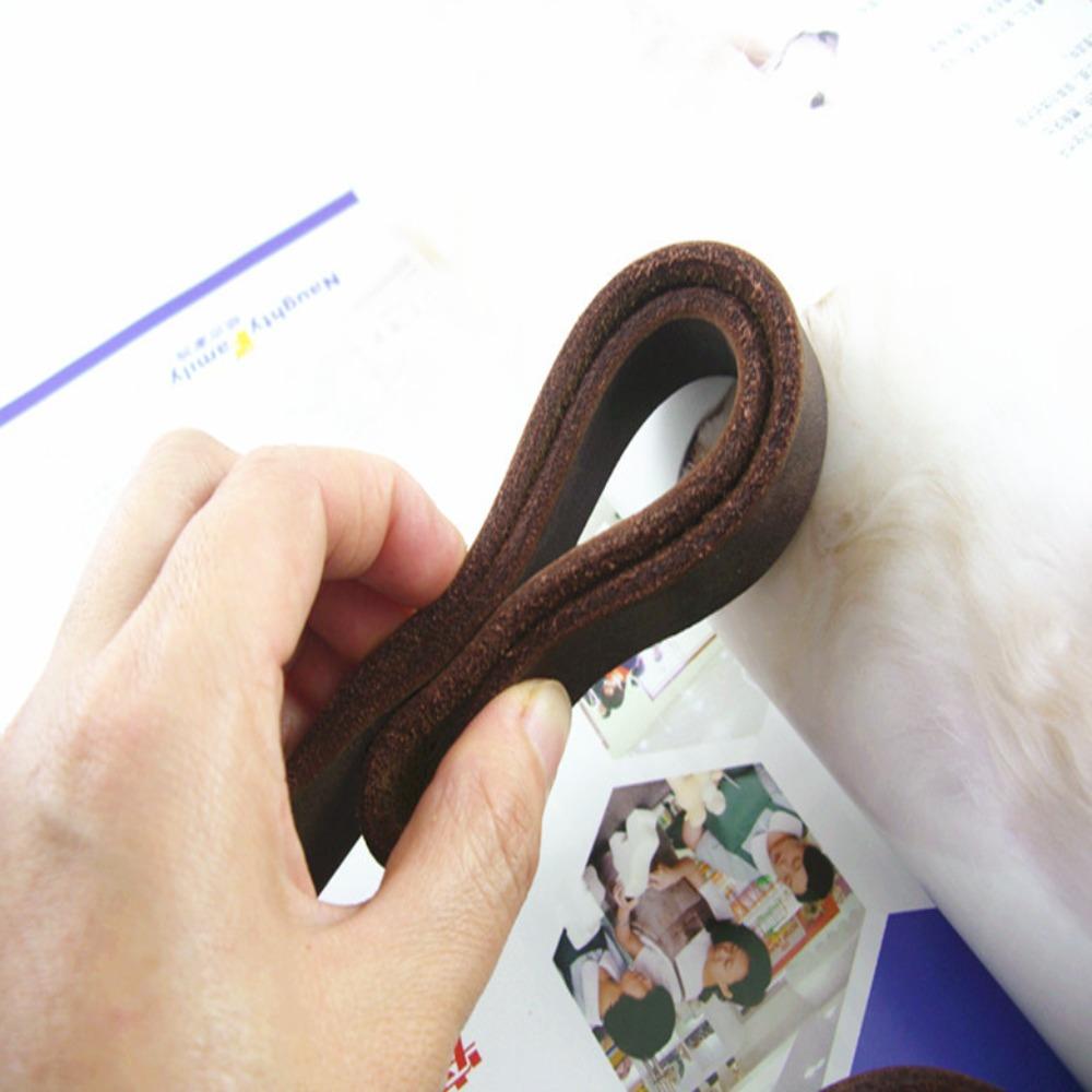 Long Dog Traction Rope With Copper Hook Leather Braided Dog Leash Pet Products   Outdoor