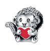 Authentic Original Copper Metal Charm Bead Components Luxury Hug Love Heart Monkey Animal Bead Components Compatible With Bracelet High Quality Fine