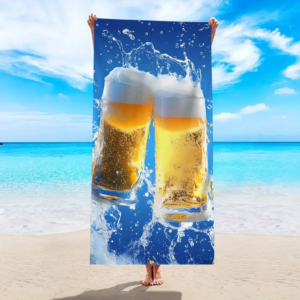 1 Stück Niedriges Delfin-Tier-Druck-Strandtuch, ultrafeine Faser schnell trocknendes saugfähiges Badetuch, Outdoor-Schwimm-Sporttuch