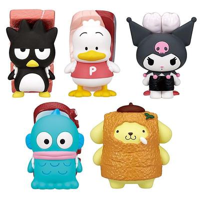 Sanrio Charaktere Sushi 2er-Set Gachapon Kapselspielzeug [Komplett 5]