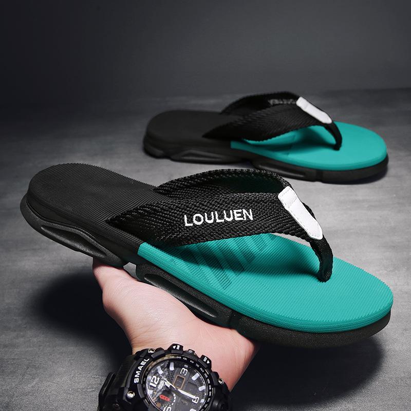 Plus Size Men's Non-Slip Outdoor Thong Sandals - Trendy Summer Beachwear