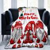 Christmas Santa Blanket - Festive Flannel Throw for Sofa/Bed, Soft Holiday Gift with Cozy Xmas Decor for Family & Friends