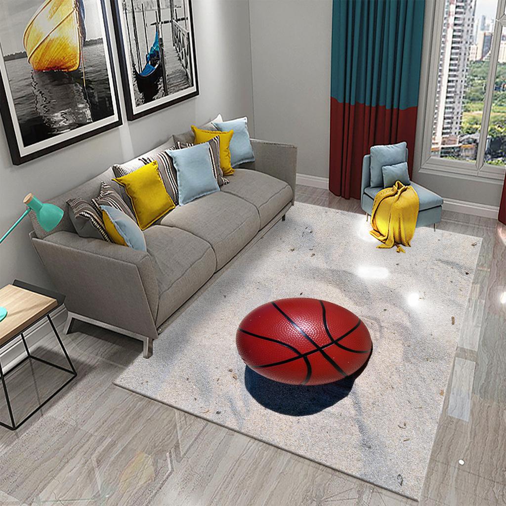Basketball Pattern Carpet Home Decor Large Area Rugs for Teen Boys Playroom Bedroom Non-slip Floor Living Room Sofa Floor Mats