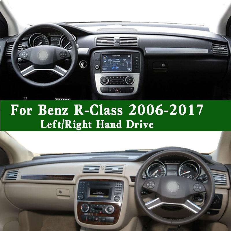 For 2006-2017 Mercedes-Benz R350 400 500 W251 V251 Dashmat Dashboard Cover trument Panel Pad Dash Mat Anti-Dirt Ornaments