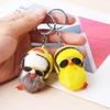 1 PCS Creative Duck Keyring Soft Cute Plush Doll Keychain Simple Fashion Animal Shape Bag Pendant For Gifts