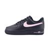 Air Force 1 Résistantes au Glissement Résistantes à l'Abrasion Basse Top Chaussures de Skateboard Unisexe Noir Rose CW2288-001(Team448-air)