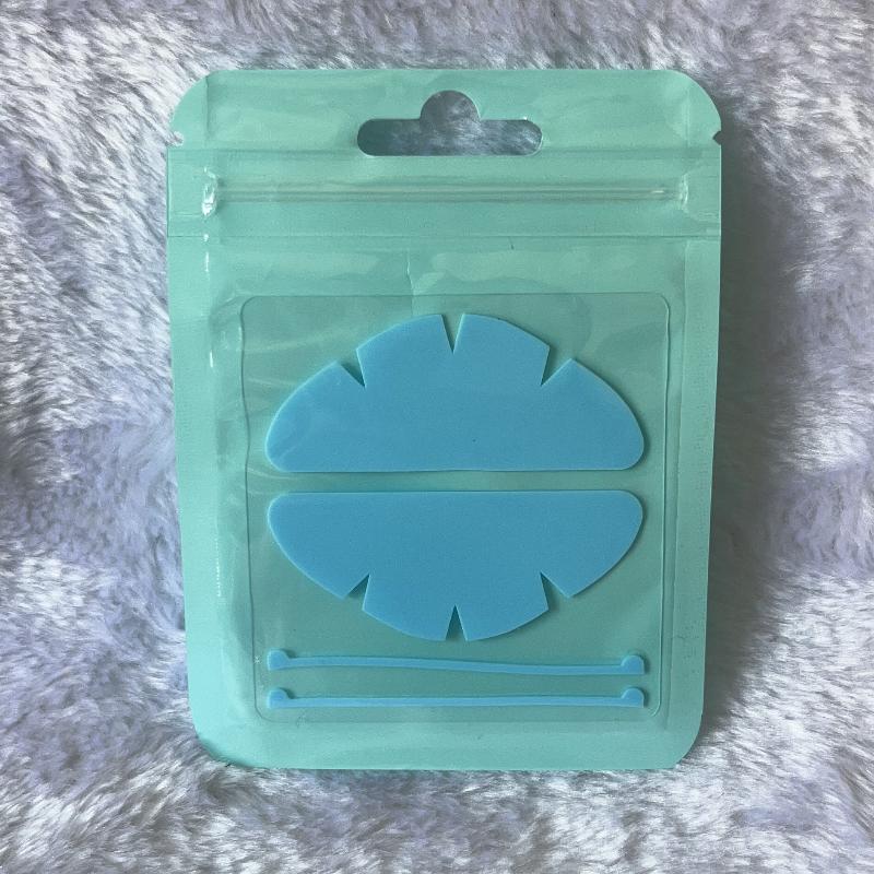 

1 Набор силиконовых подушечек для глаз для ламинирования ресниц, многоразовые силиконовые подушечки для завивки ресниц, ленты для ламинирования ресниц, инструменты для макияжа для наращивания ресниц синий