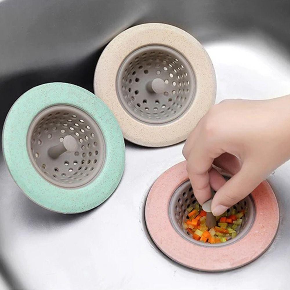 

4pcs Anti-clogging Sink Filter Mesh Sewer Plug Prevent Clogging Floor Drain Cover Sewer