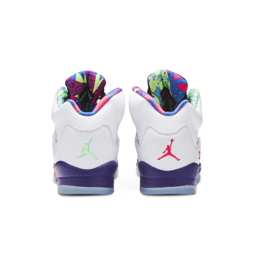 Air Jordan 5 Retro Grade School 'Alternate Bel-Air' (Unisex) White / Court Purple / Racer Pink / Ghost Green Kids' Basketball Shoes DB3024 100