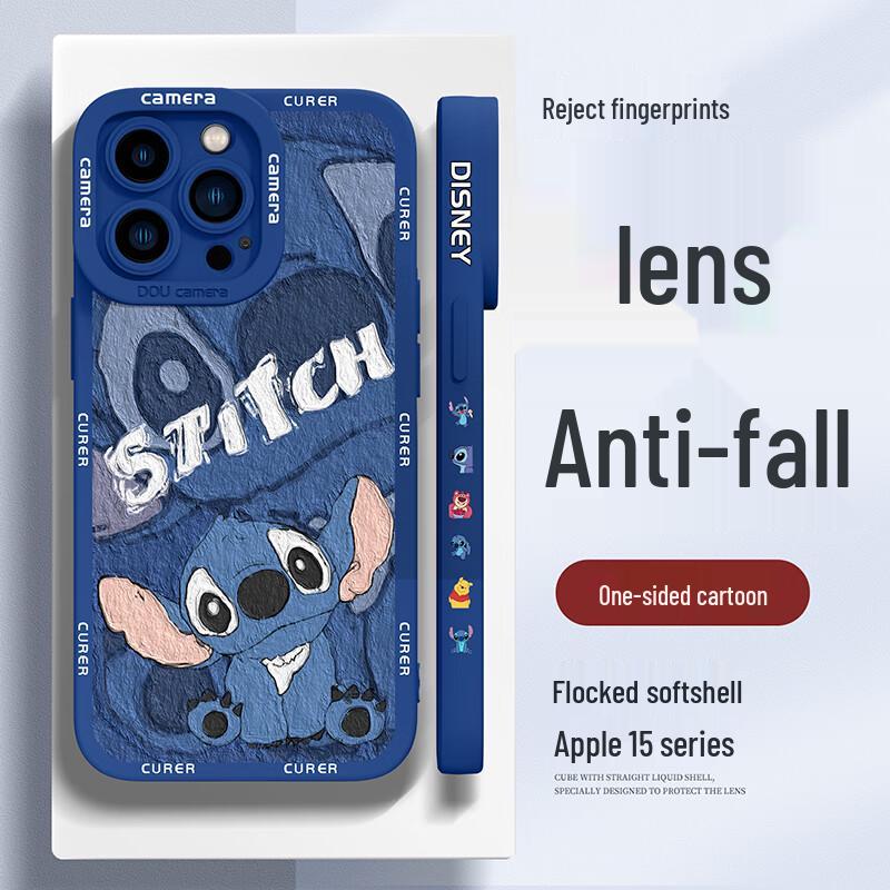 Cartoon Anti-Fall Soft Silicone iPhone Case with Full Lens Protection