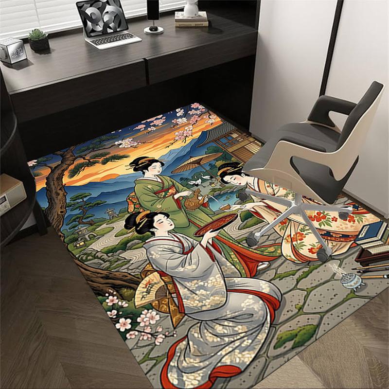 

1PC Kimono Sakura Non-Slip Floor carpet, Office, family, bedroom, Studio - Large Area Rug,Decorative Mat, Longlasting Material-C0476 60cm by 90cm