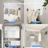 4.8m Stainless Steel Rope Retractable Clothesline Extendable Clothes Line on the Wall Apartment Lavatory RV Cloth Drying Horse