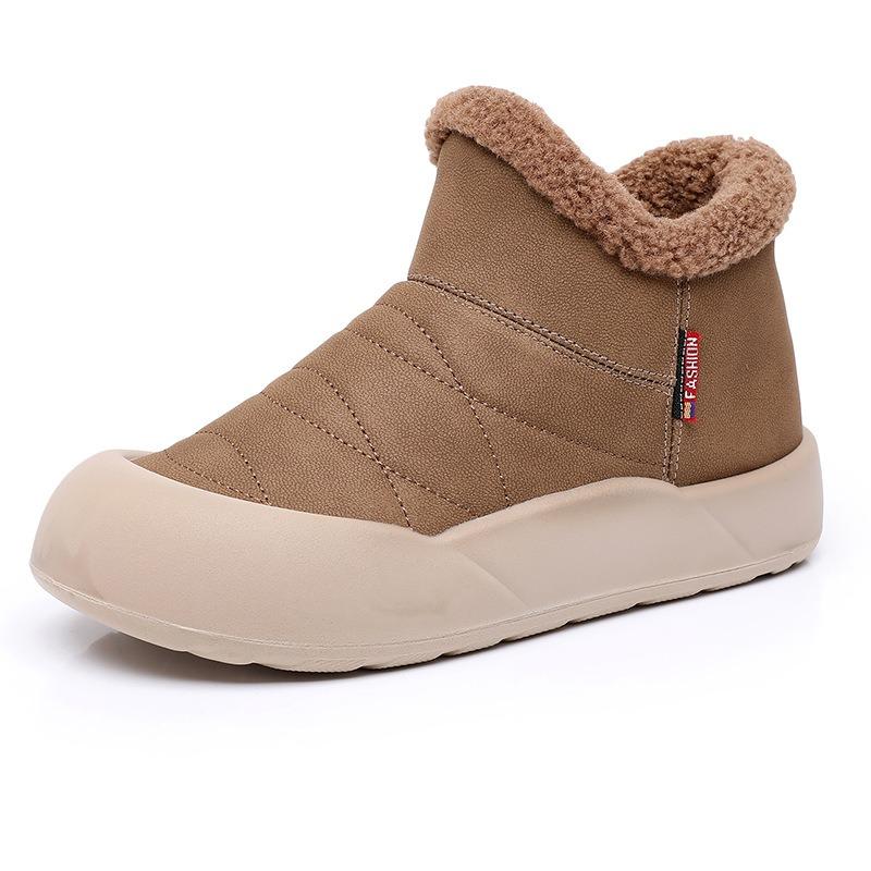 New Style of Snow Boots, Warm, Fleece and Thickened Cotton Boots, Women's Anti-slip Cotton Shoes