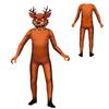 Kinder Jungen Mädchen 99 Nächte im Wald Druck Langarm Jumpsuit Masken Sets Halloween Cosplay Kostüme