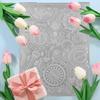 Clock for Key Uneven Embossing Folder 3D TPR Decorative Embossing Stencil for Cr